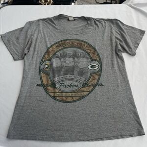 1995 Vintage Nutmeg Green Bay Packers T Shirt Size Large Made In USA